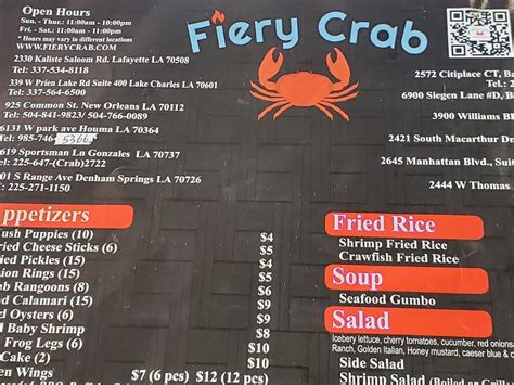 Fiery crab tanger outlet  0